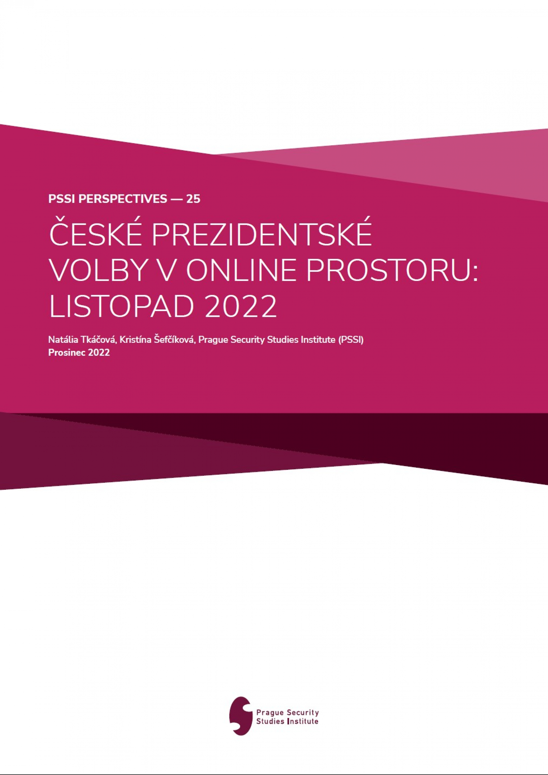 České prezidentské volby v online prostoru listopad 2022 COVERPAGE
