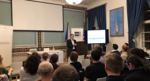 Tomáš Hrozenský at the Space Security guest lecture 